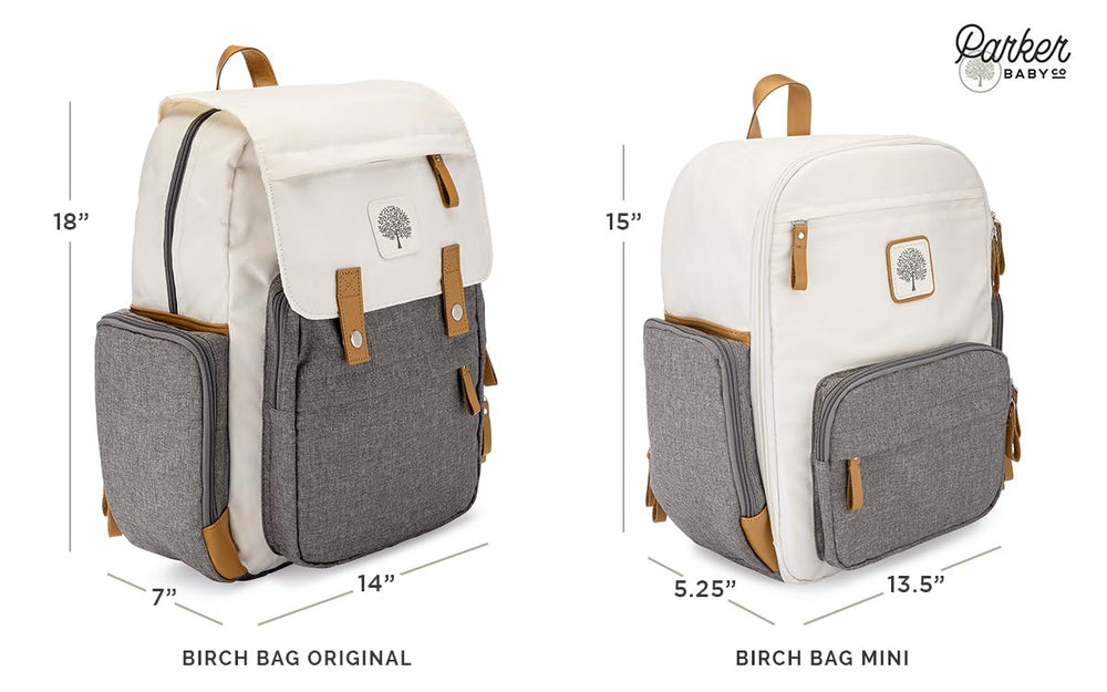 Parker Baby Co. Diaper Backpack insulated bottle pocket helps maintain temperature on the go.