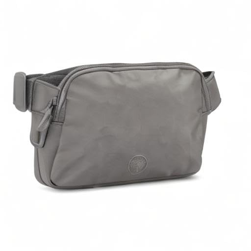 Parker Baby Co. diaper belt bag gray wipes storage for mess-free outings.