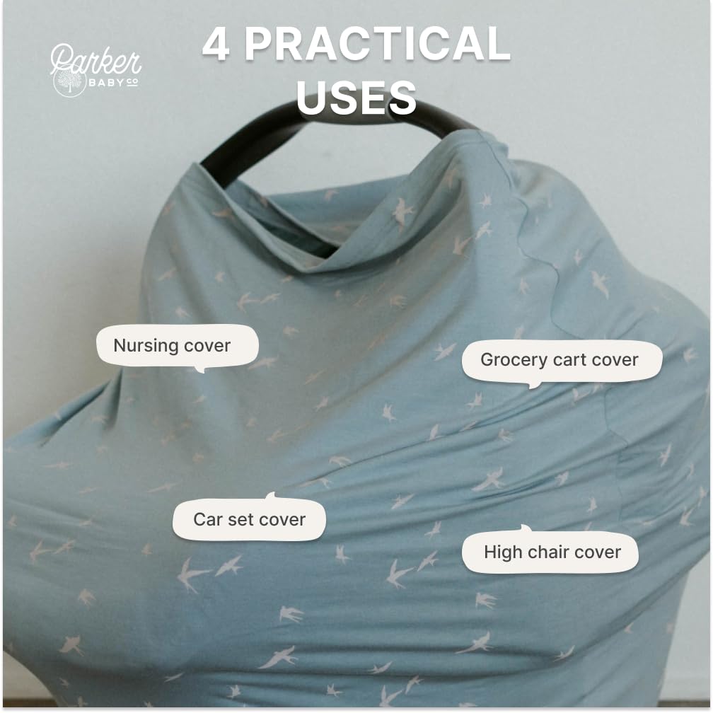 Parker Baby Co. Dove breathable rayon-blend fabric feels soft against baby skin.