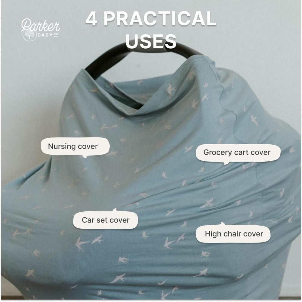 Parker Baby Co. Dove breathable rayon-blend fabric feels soft against baby skin.