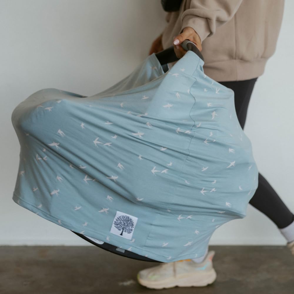 Parker Baby Co. Dove stylish print makes a gift-ready baby essential.