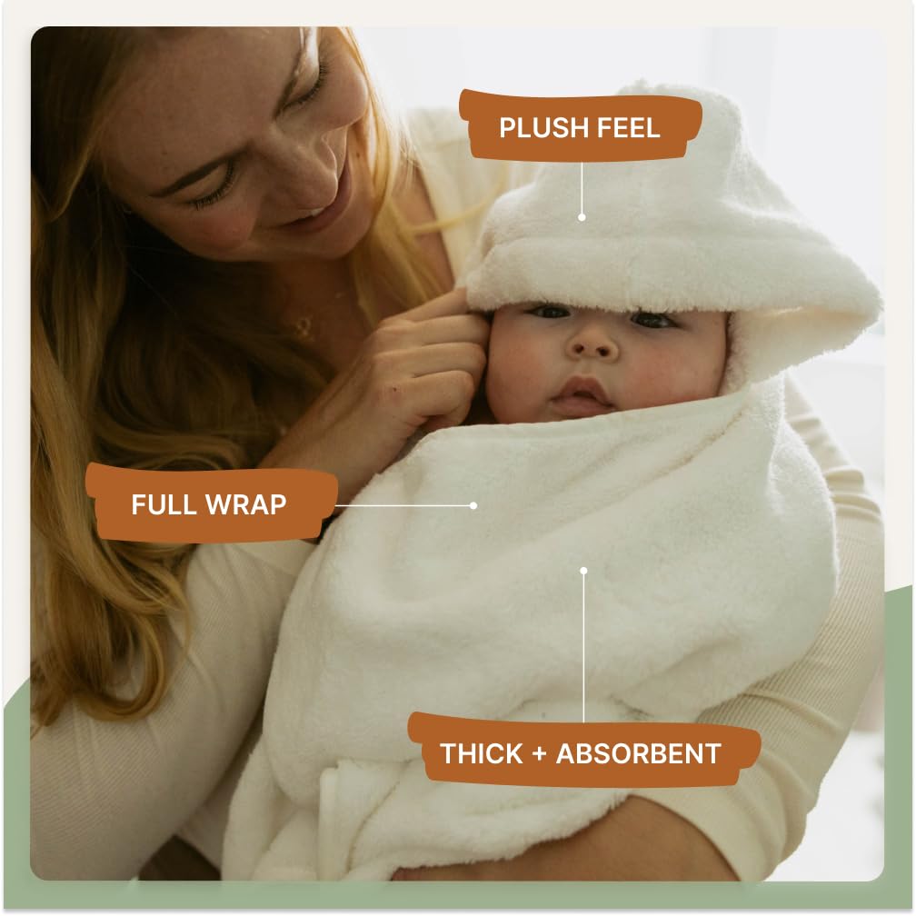 Parker Baby Co hooded towel toddler size drying shot demonstrates full-body coverage and quick dry.