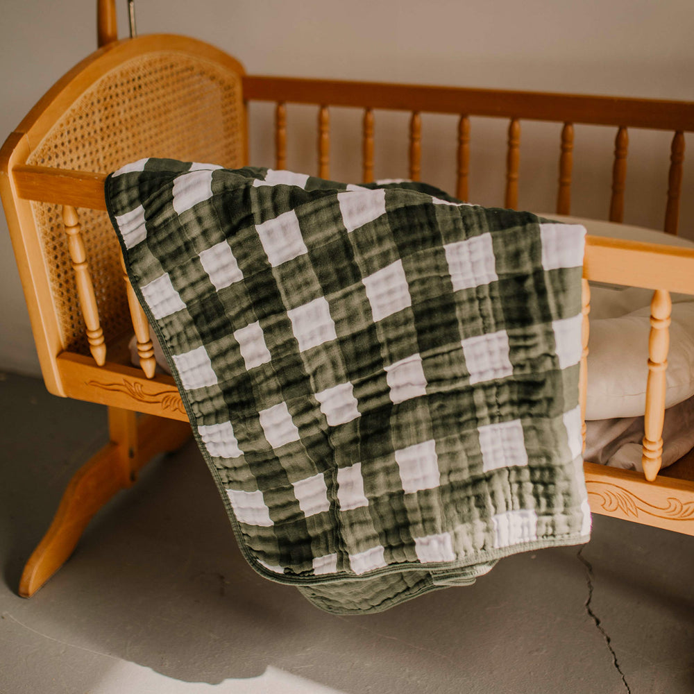 Parker Baby Co muslin blanket car-seat companion for on-the-go comfort