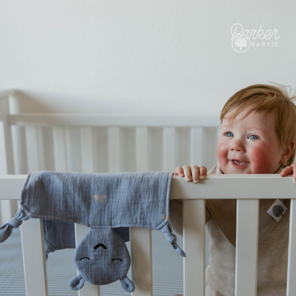 Parker Baby Co muslin lovey 6 layer texture for breathable comfort