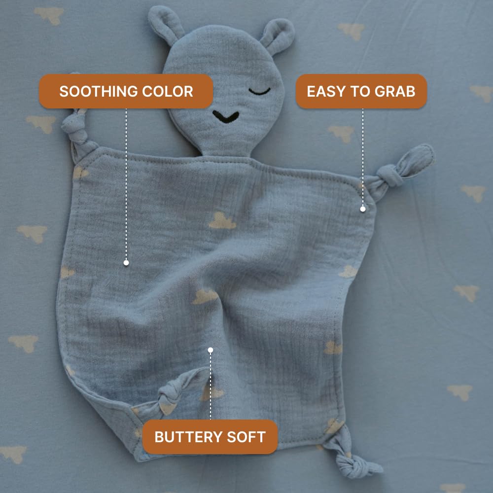 Parker Baby Co muslin lovey soft texture for cozy snuggles