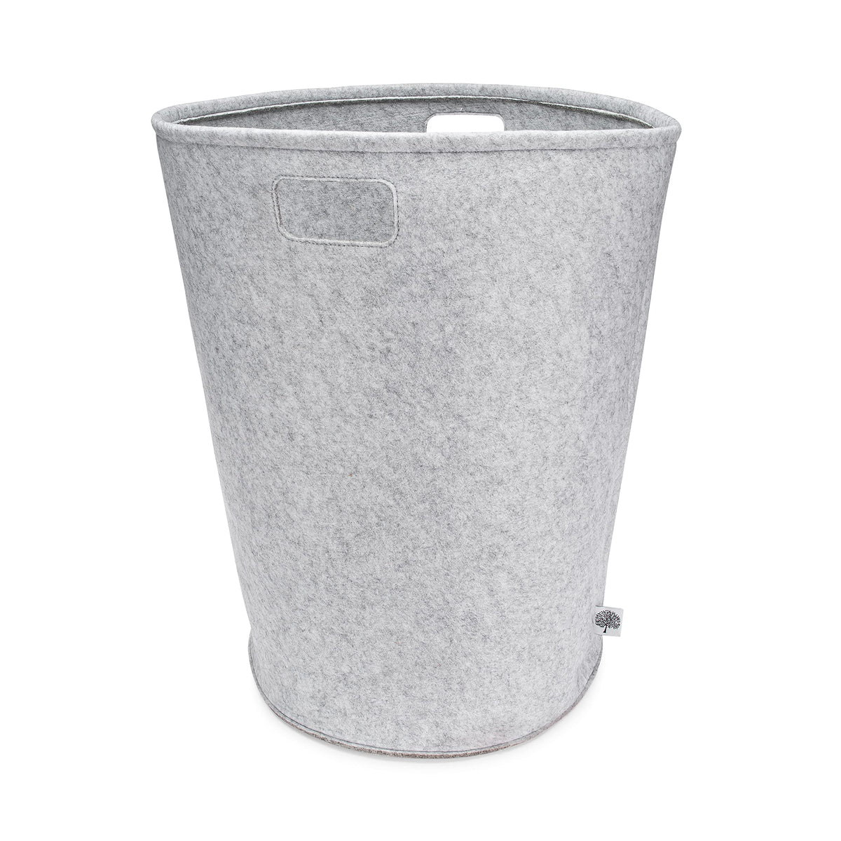 Parker Baby Co. nursery laundry hamper in gray, perfect for big-load storage.