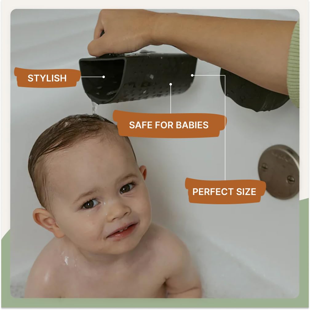 Parker Baby Co. 18oz capacity rinse cup ideal for shampoo rinse without splashing.
