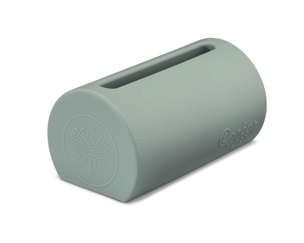 Parker Baby Co universal faucet safety guard in soft silicone provides gentle bath protection during splashy baths.