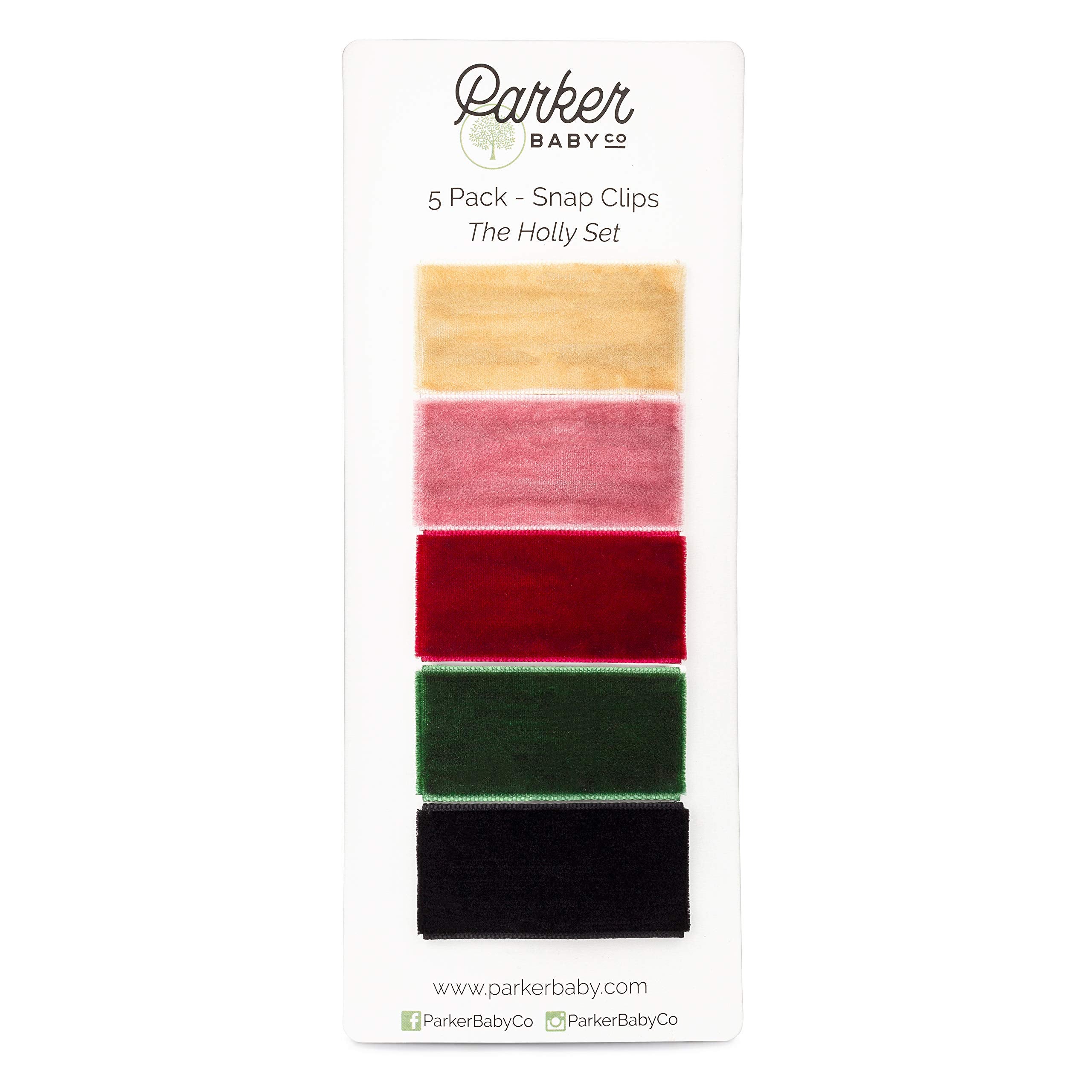 Parker Baby Co velvet snap barrette stays put for tangle-free comfort