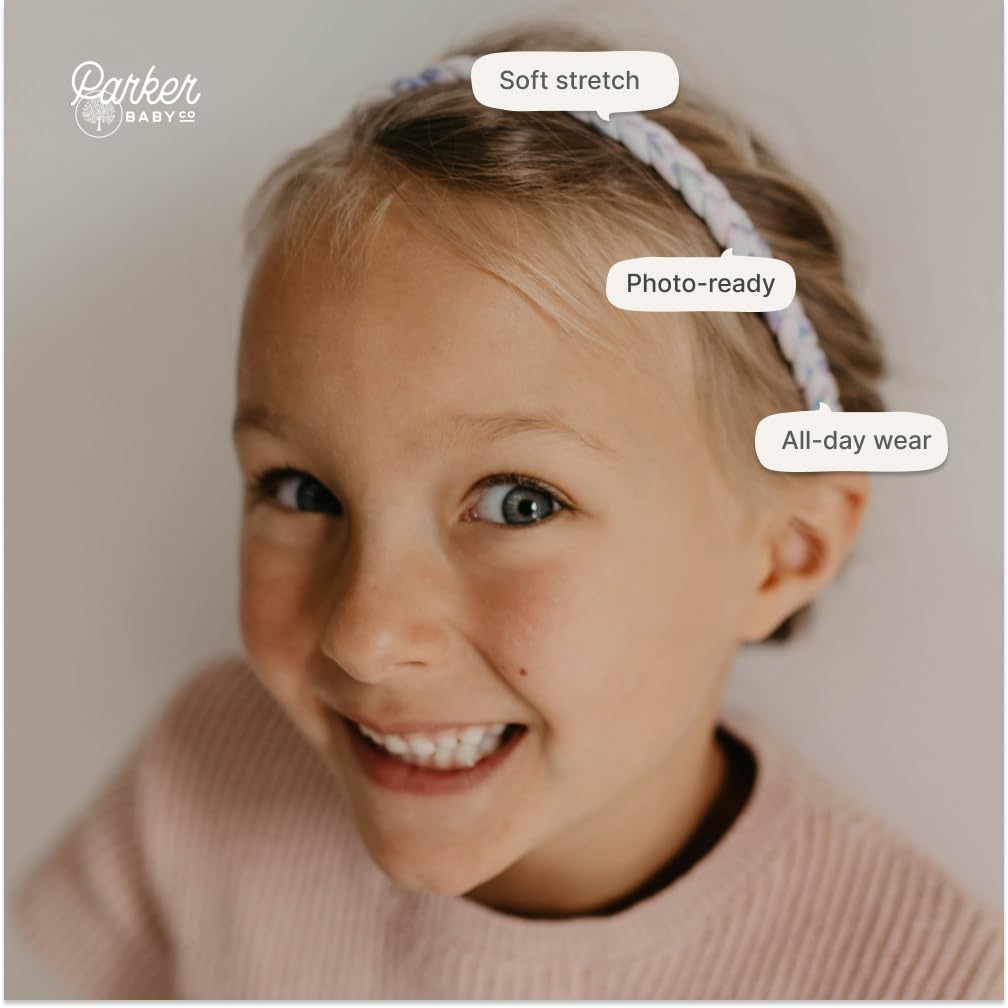 Parker Baby Co. Wildflower headband party ready vibrant colors for birthdays and celebrations.
