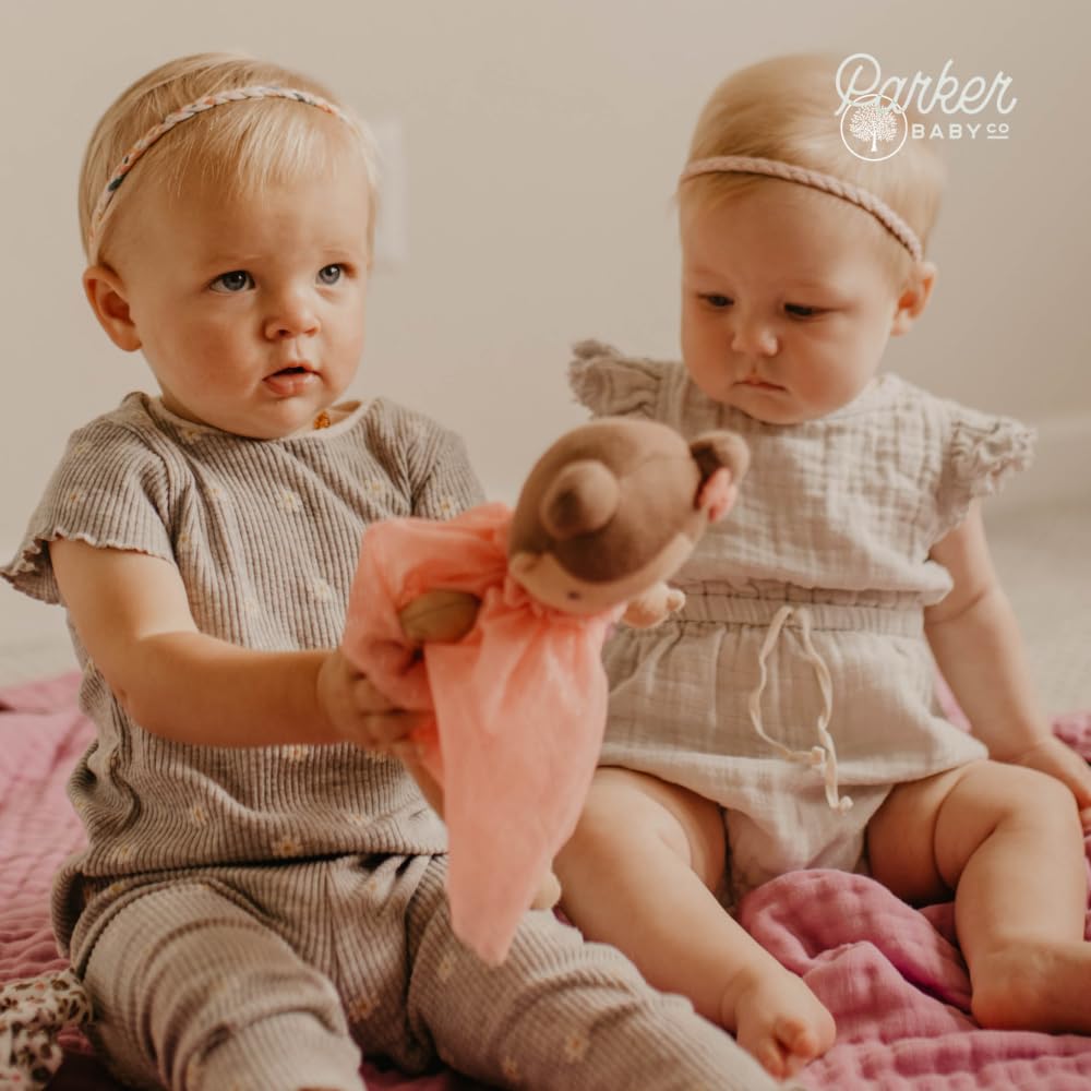 Parker Baby Co. Wildflower headbands floral pattern highlights playful style.