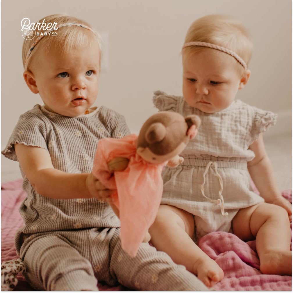Parker Baby Co. Wildflower headbands made from soft jersey cotton material.