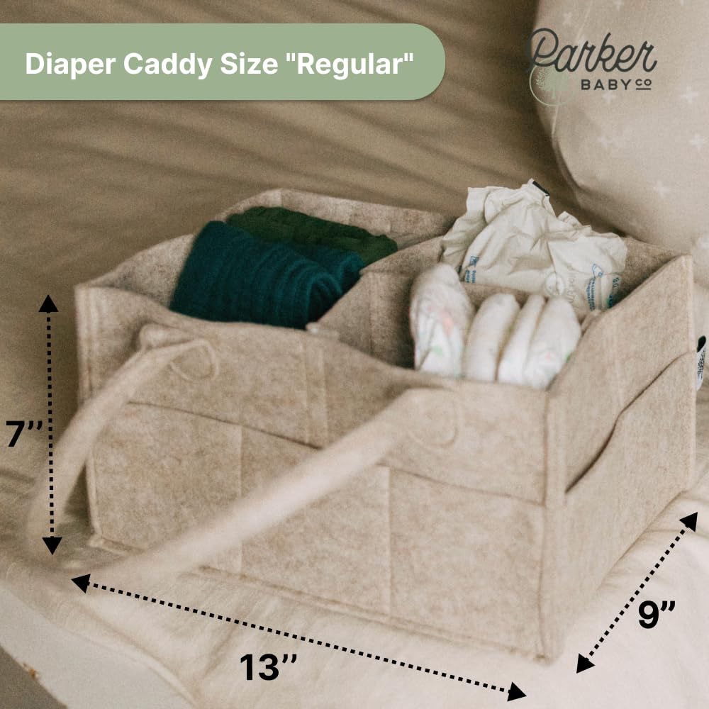 Parker Baby Caddy in soft felt material highlights durability.