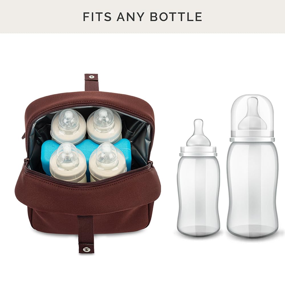 Parker Baby Drift container with snacks and bottles shows flexible capacity