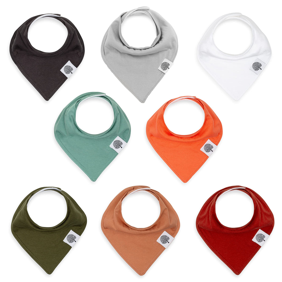 Parker Baby Estes Set bandana bib folded for easy storage and quick selection