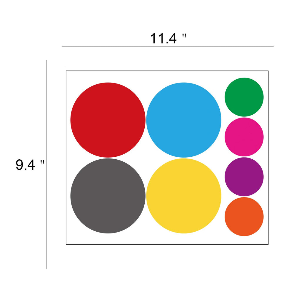 PARLAIM colorful circles decorate the living room for quick style upgrades