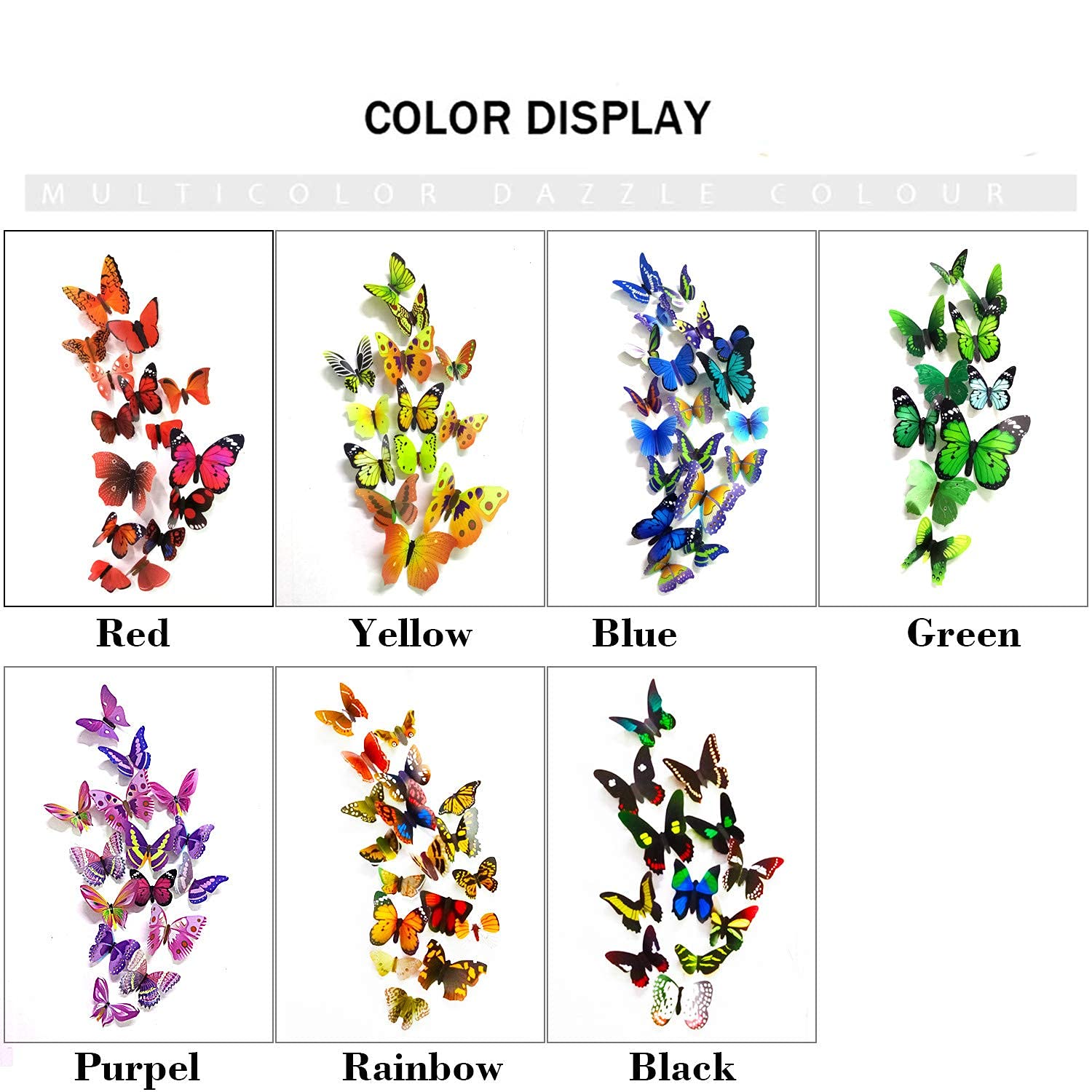 PARLAIM easy-peel butterfly stickers for quick room updates