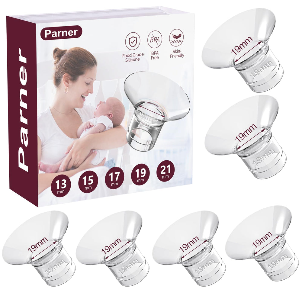 Parner flange inserts 19mm closeup showing soft silicone for comfortable pumping