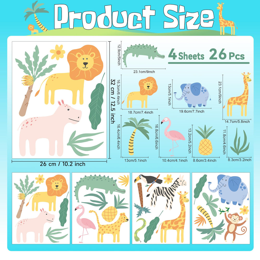 PartyGarden crocodile wall sticker adds adventurous safari detail to walls