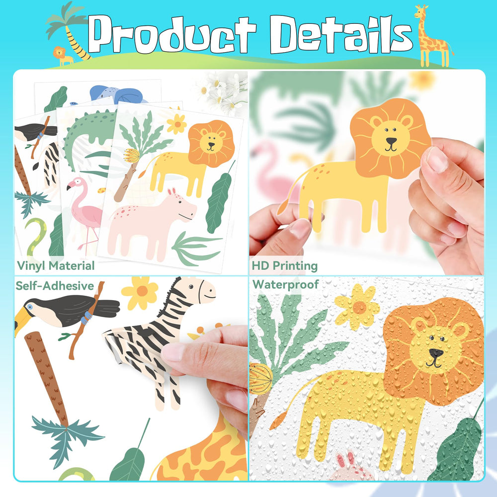 PartyGarden jungle plants pattern decal brings greenery and color to walls
