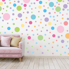 Partygarden colored polka dots pack-collection for quick playful room updates.