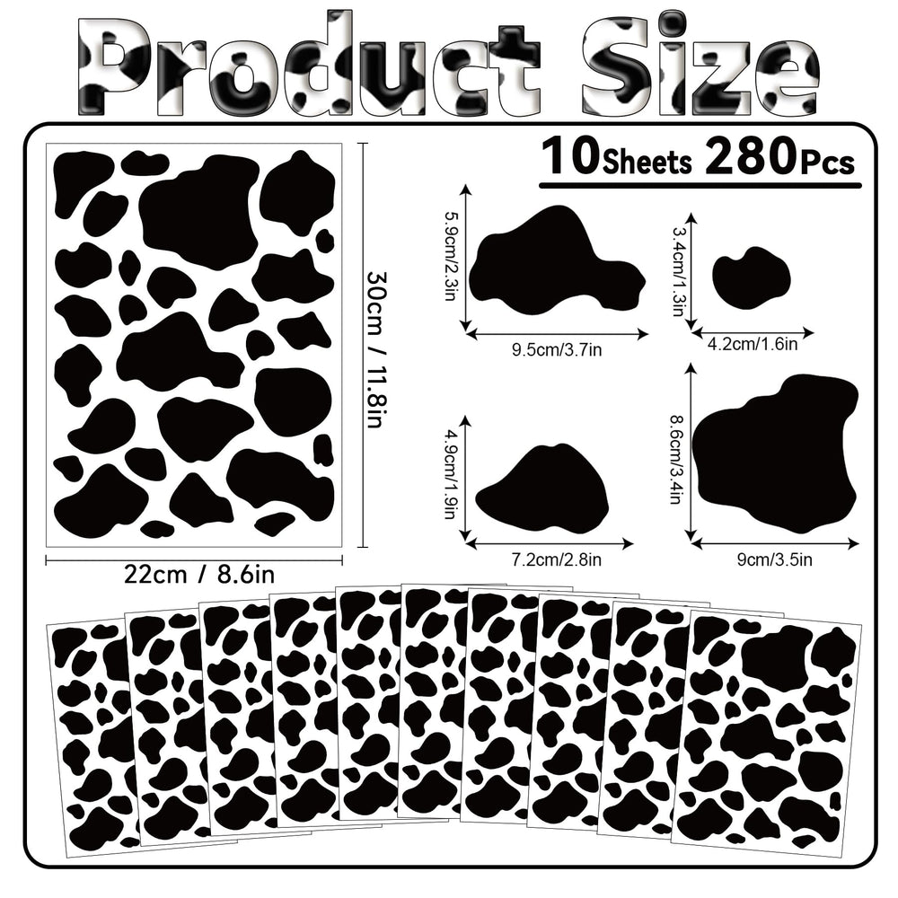 PartyGarden cow wall decals on nursery wall for kid-friendly decor ideas
