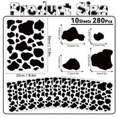 PartyGarden cow wall decals on nursery wall for kid-friendly decor ideas