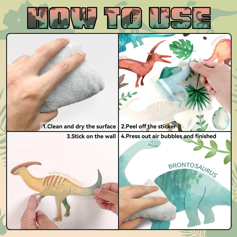 PartyGarden easy-peel dinosaur stickers simplify decorating without mess