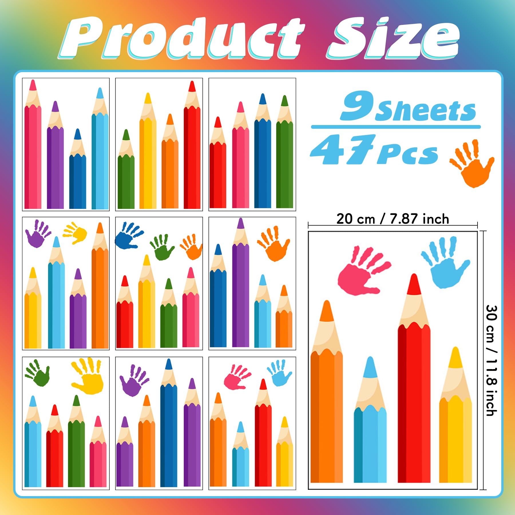 PartyGarden easy peel and stick pencils demonstrate quick wall decoration setup.