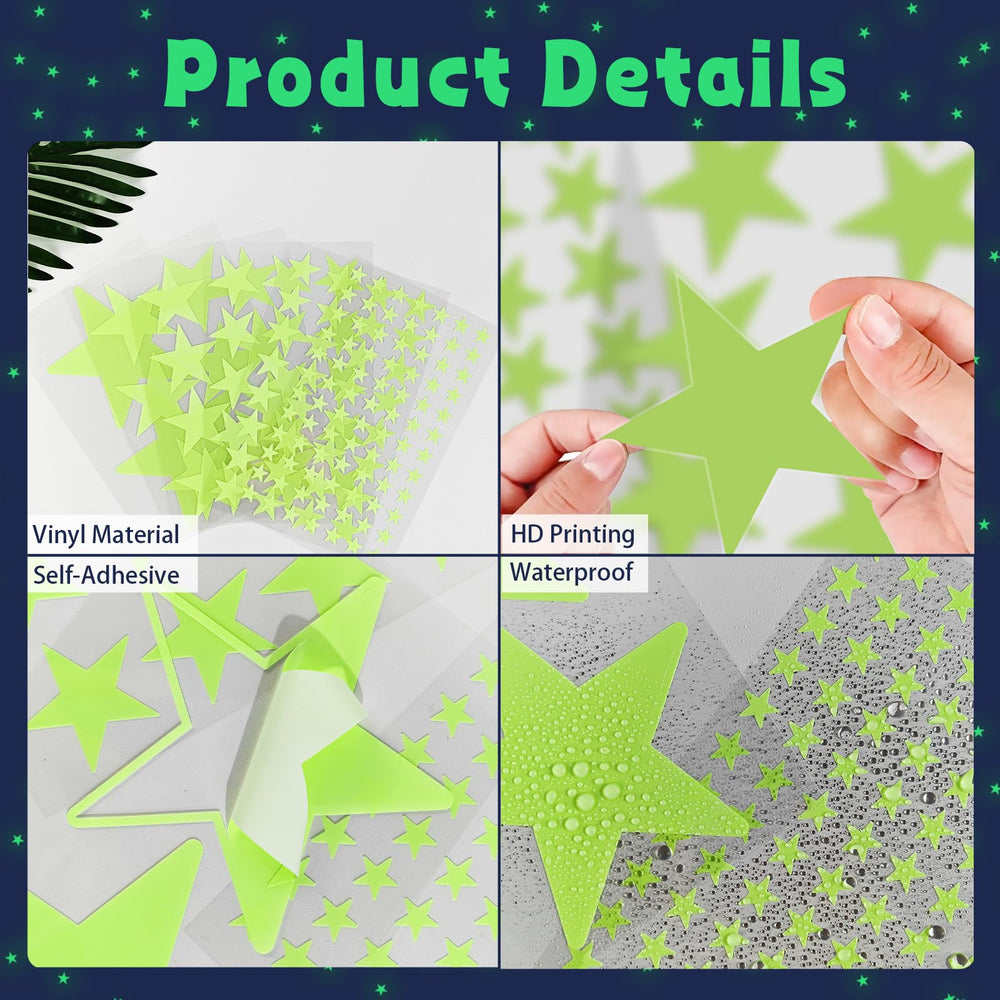 PartyGarden glow-in-the-dark stars ideal for bedtime routine and calm ambiance.