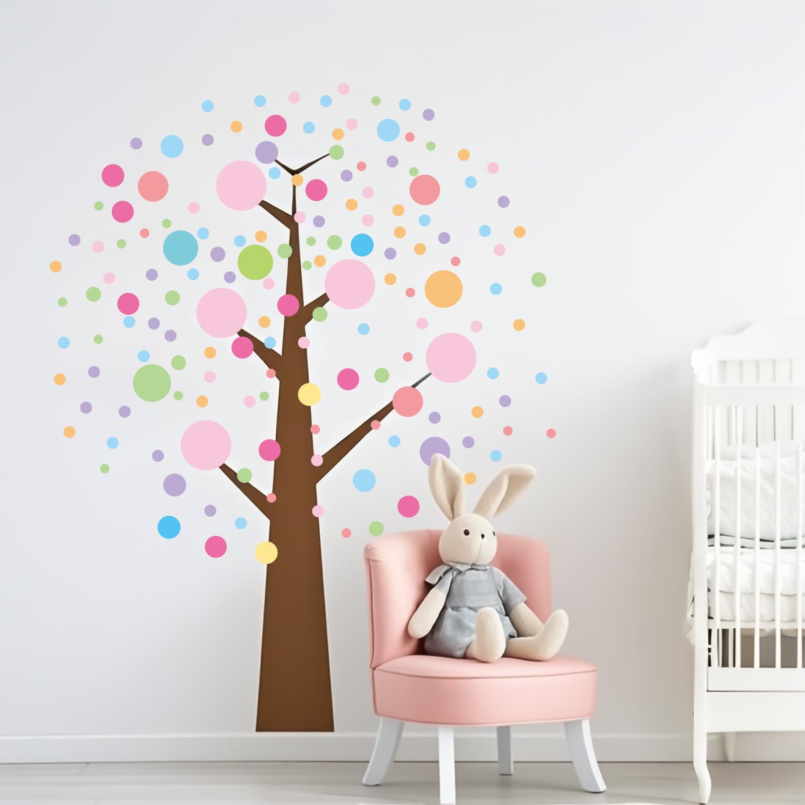 Partygarden playroom dots peel and stick for easy DIY decorating.