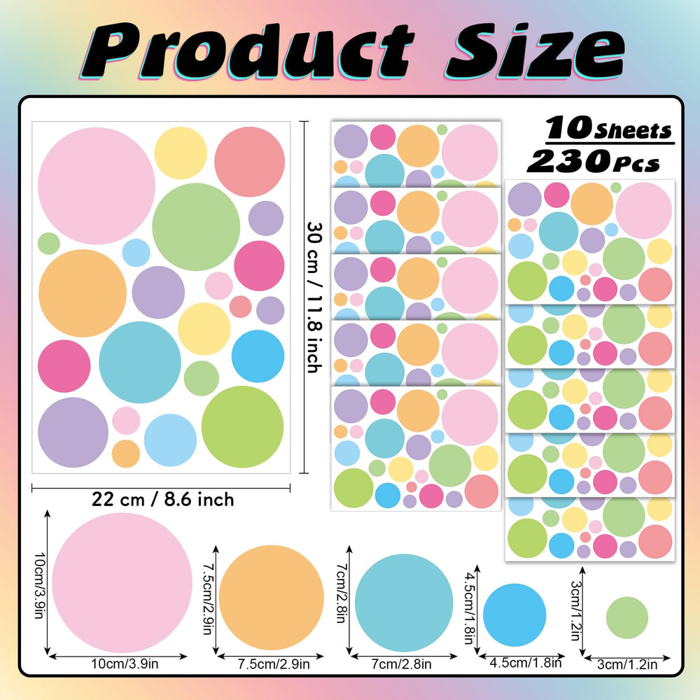 Partygarden removable dots vinyl offering mess-free redecorating options.