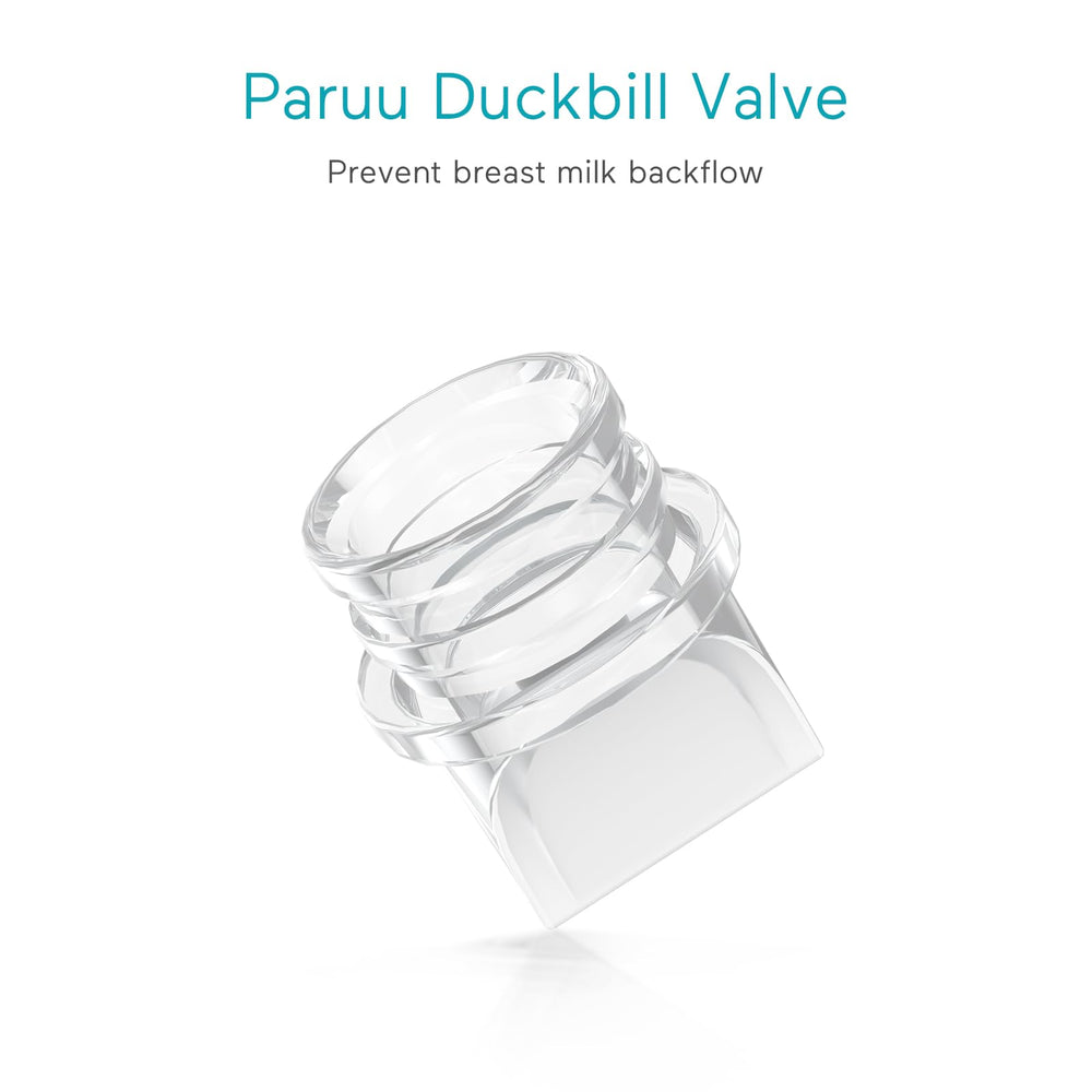 Paruu P10 BPA-free silicone component highlighting milk-safety feature
