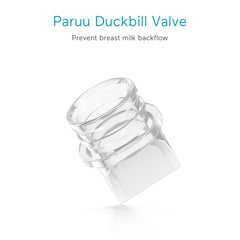 Paruu P10 BPA-free silicone component highlighting milk-safety feature