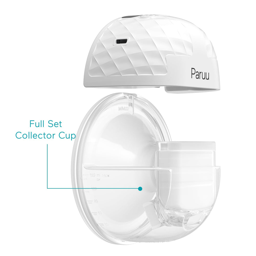 Paruu P10 components shown for easy cleaning with warm soapy water.
