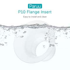 Paruu P10 flange insert 24mm detail, size tuned for comfortable pumping fit.