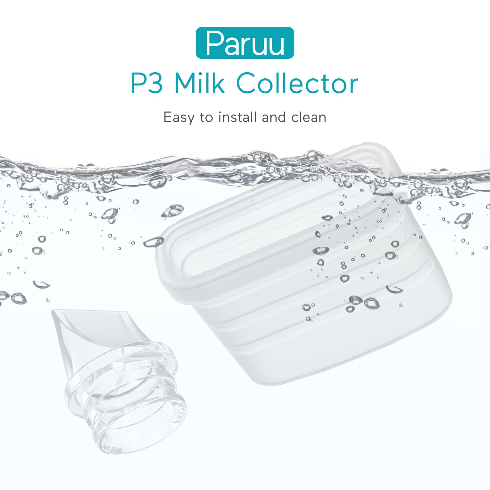 Paruu P10 wearable pump seal close-up demonstrates reliable leak prevention