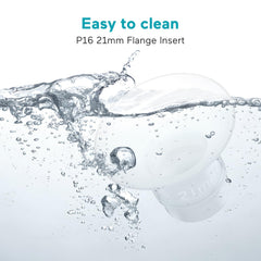 Paruu P16 flange insert 21mm closeup silicone texture for comfortable expression
