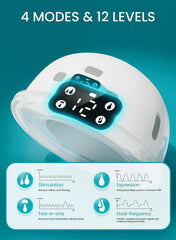 Paruu P16 worn on the bra demonstrates hands-free pumping flexibility.