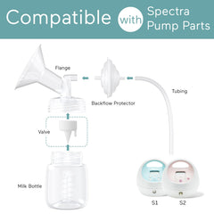 Paruu pump parts compatible with Spectra 9 Plus support smooth operation with BPA-free silicone.