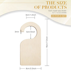 Patelai blank wooden divider side view shows a smooth surface safe for fabrics.