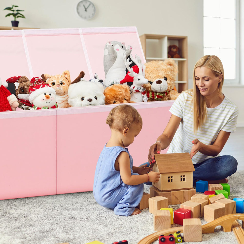 Patelai Extra Large Toy Box fits living room storage with style