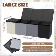 Patelai extra large toy box lid open enables easy access during playtime and cleanup.