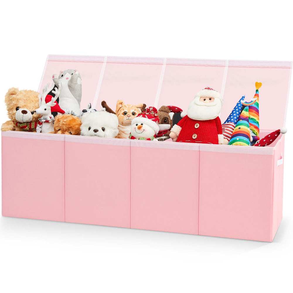 Patelai Extra Large Toy Box lid open for easy toy sorting and access