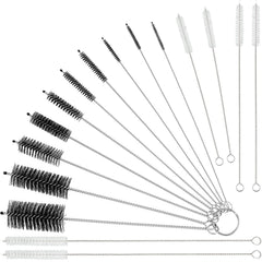 Patelai straw cleaning brush long 20 cm reaches deep bottle necks for thorough cleaning.