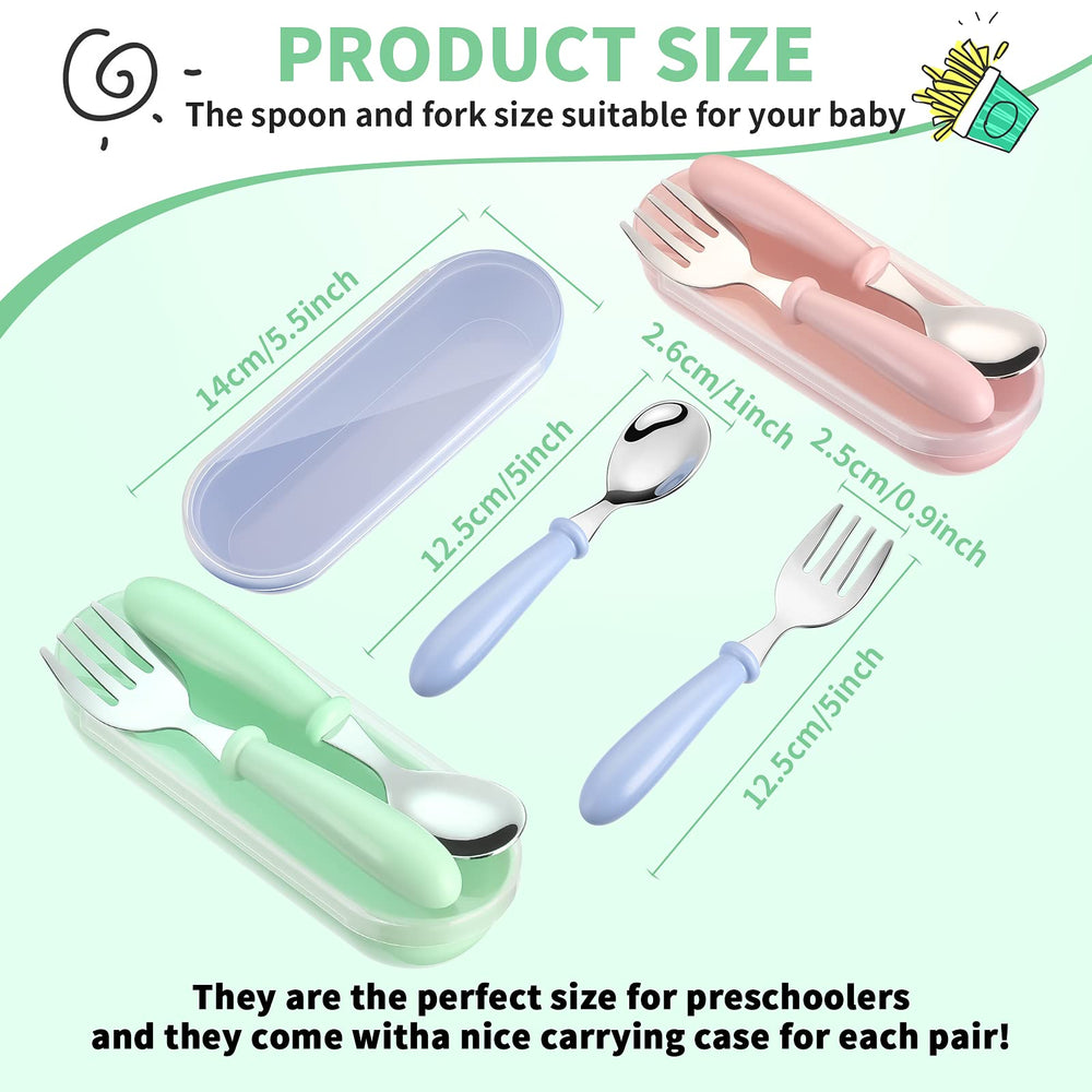 Patelai toddler utensils stainless steel spoon close-up with deep bowl for easy scooping