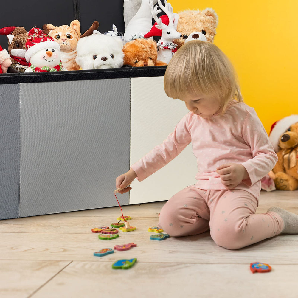 Patelai toy box chest gray ideal gift idea for families