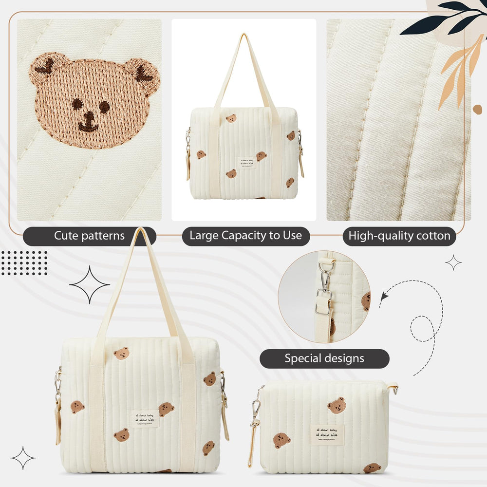 Paterr lightweight cotton fabric offers easy handling and comfort on strolls.