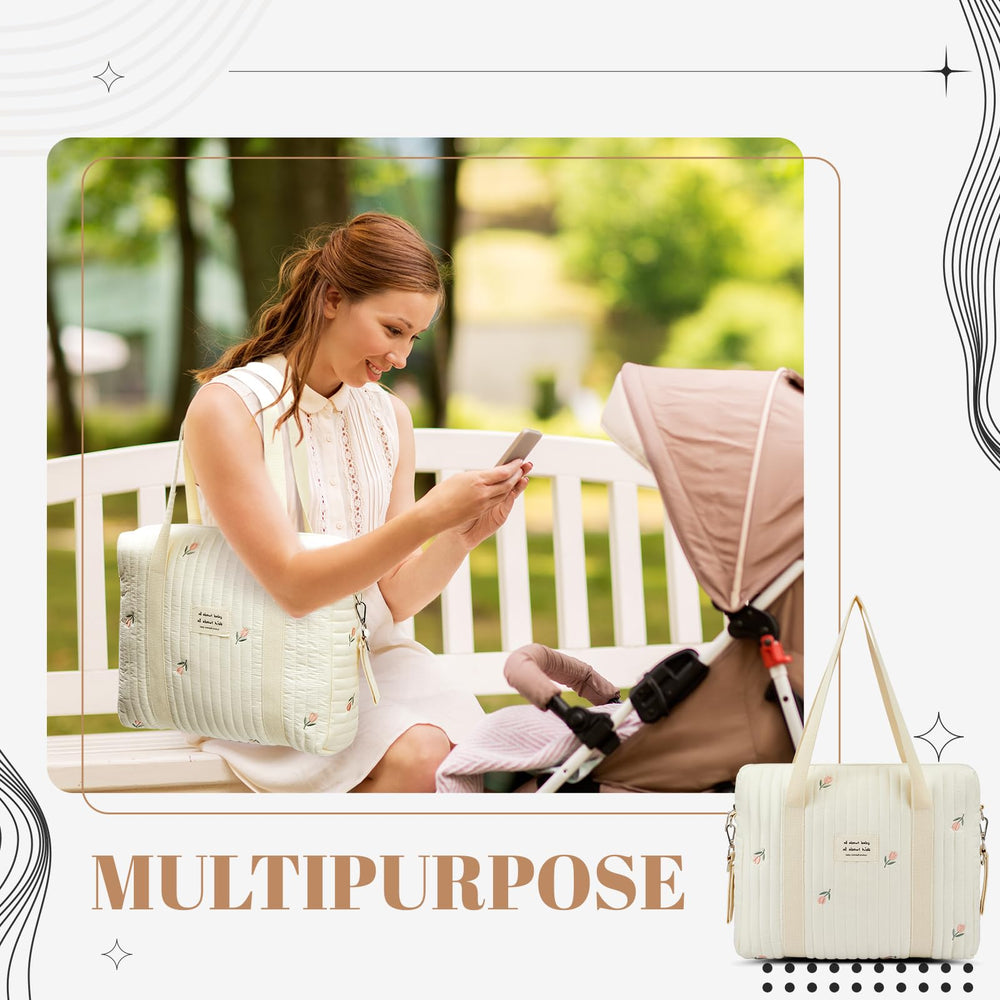 Paterr lightweight diaper bag with easy-carry straps for all-day use.