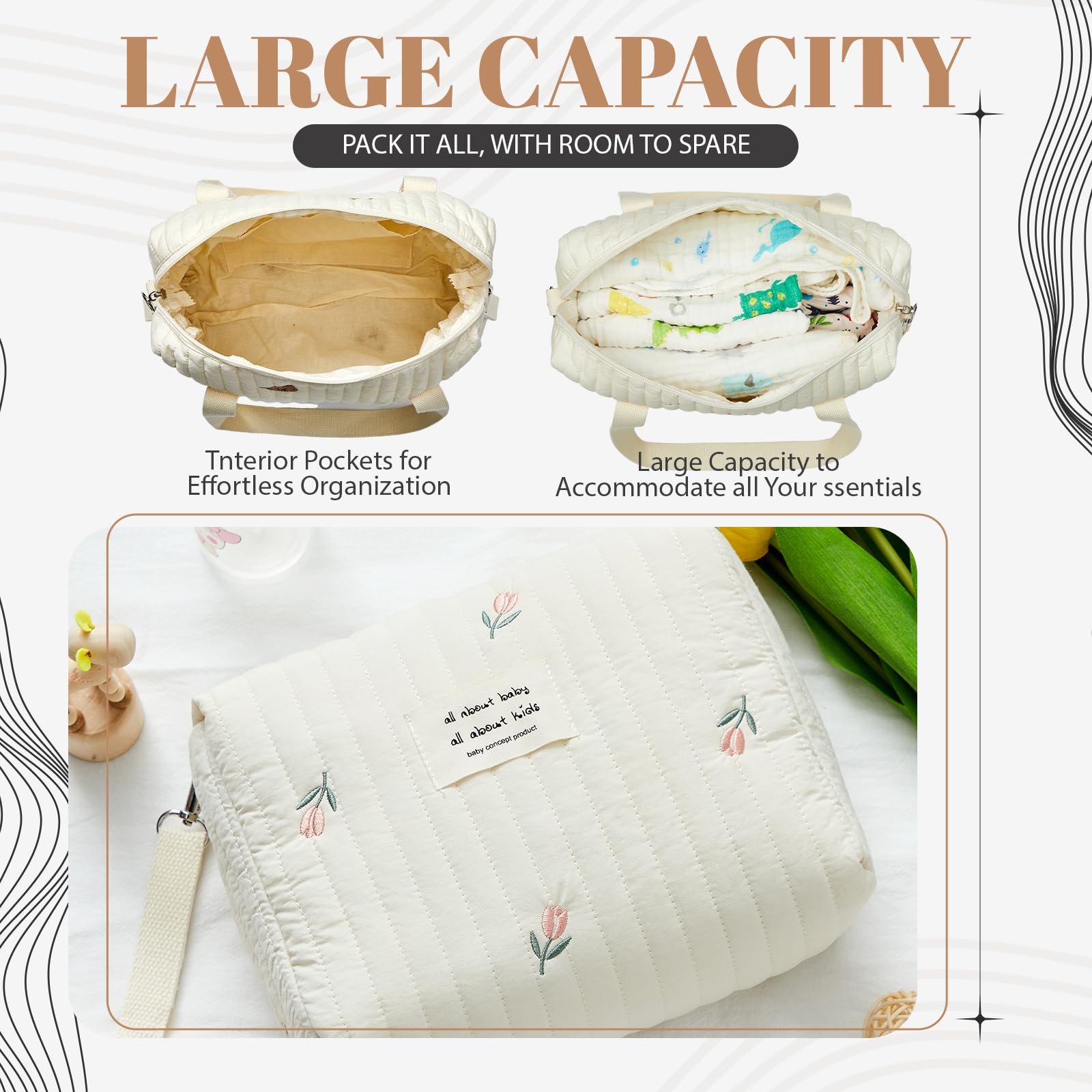 Paterr multipurpose bag doubles as cosmetic or toiletries bag on the go.